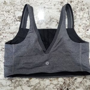 Lululemon Gray V Back Bra 8